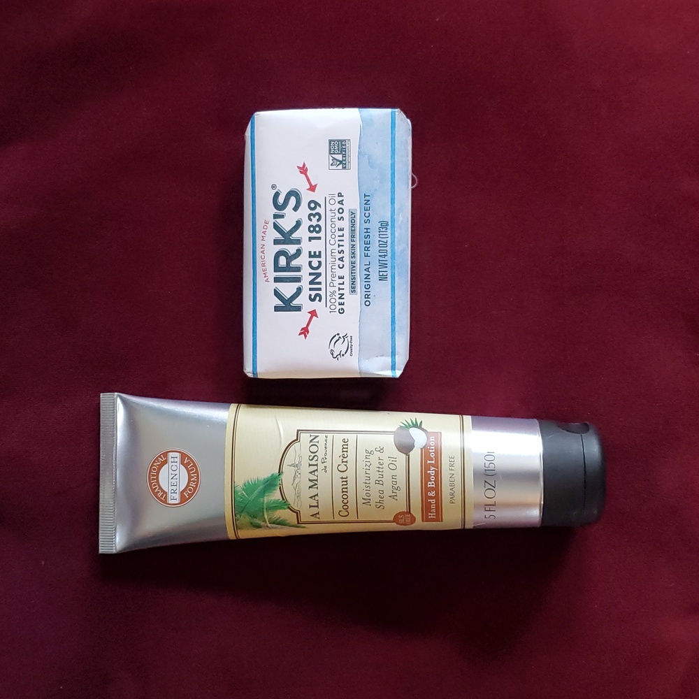 Shea Butter Argan Oil Moisturizer & 100% Coconut Oil Soap, Set Of 2 (1 Each)